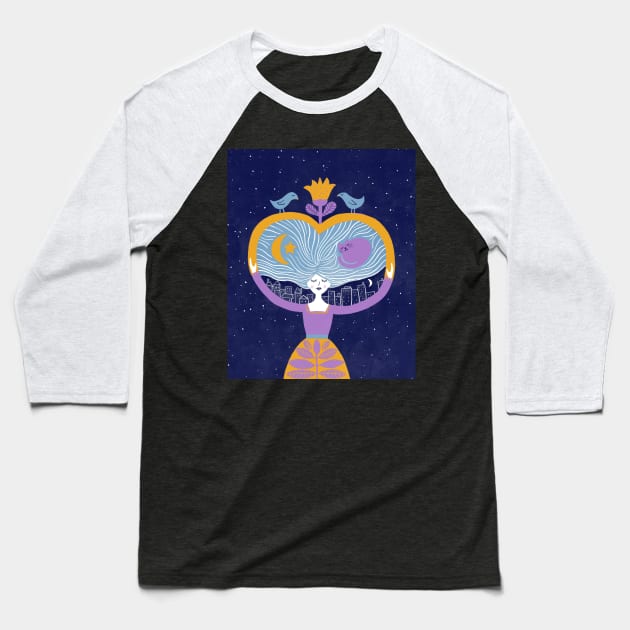 Sleep Goddess and the power of the feminine Baseball T-Shirt by missmewow